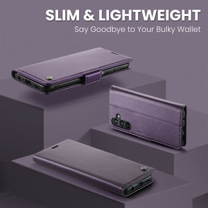 CaseMe donna e uomo portafoglio RFID per <span class=keywords><strong>Samsung</strong></span> A05s A55 <span class=keywords><strong>A35</strong></span> A25 A15 <span class=keywords><strong>Cover</strong></span> Anti-Shock proteggere custodia in pelle sintetica per <span class=keywords><strong>Samsung</strong></span> A05s - Product Image 4
