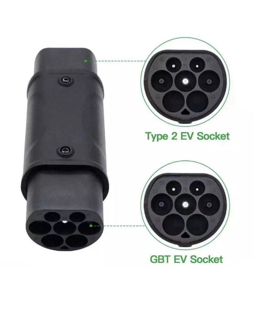Best Seller Electric Car Adapter Portable Car Charger Type2 Evse Type 2 to Gbt Adapter Charger Charger Adjust