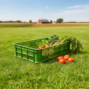 HAOSEN HS-1801 Caisse en plastique solide, empilable, durable, pour l'agriculture, la récolte, la manutention post-récolte, directe - Product Image 1