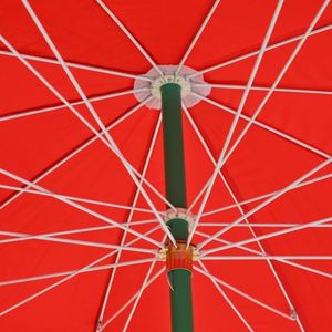 Sombrilla de Playa de 150 cm con Protección UV, Resistente al Agua y al Viento, Doble Capa, Parasol Comercial para Playa, Patio, Jardín, Puesto de Mercado - Product Image 3