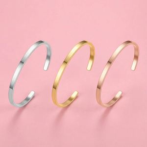 Bracciale a Polsino 2026 in Acciaio Inossidabile Grezzo, Gioielli e Braccialetti per Donna, Forniture per Creazione all'Ingrosso - Product Image 5