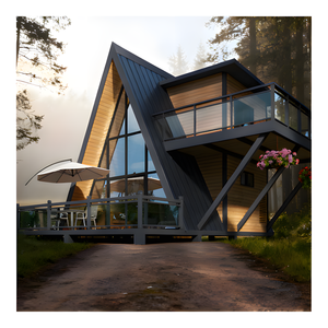 <span class=keywords><strong>บ้าน</strong></span>ไม้ทรงสามเหลี่ยมสำเร็จรูปสำหรับพักอาศัยกลางแจ้ง ป้องกันการกัดกร่อน พร้อมระบบอินเทอร์เน็ตในตัว - Product Image 1