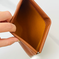Portefeuille en cuir PU à fermeture automatique, élégant, pour rouge à lèvres, clés, passeport, lunettes de soleil, pochette à monnaie portable pour voyage