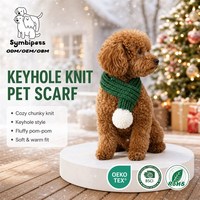 Écharpe tricotée de Noël pour animaux de compagnie, plusieurs motifs, collier ajustable, chapeau de Noël, costume pour chiens et chats de petite race