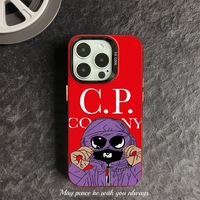 Coque de téléphone design pour iPhone Xs Xr 11 12 13 14 15 16 17 Pro Max, coque CP Company, coque arrière tendance pour téléphone portable