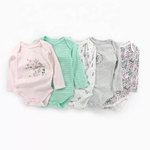 Set di <span class=keywords><strong>abbigliamento</strong></span> per bambini in 5 pezzi 100% pagliaccetti per neonato in cotone per neonato - Product Image 6