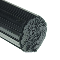 Barre plate en fibre de verre FRP extrudée sur mesure OEM 3x15mm, résistante aux UV, flexible, pour support de plantes agricoles en serre