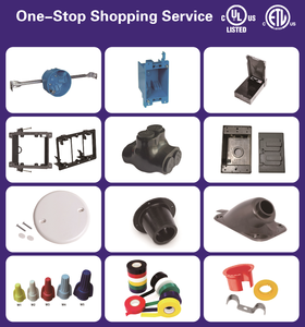 Chứng nhận 1-gang PVC mới làm việc hộp nhựa W khung Màu xám phi kim loại điện hộp khung cho 3/8 "đến 5/8" wallboard 18cu. in - Product Image 6