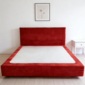 Set <span class=keywords><strong>Letto</strong></span> in Schiuma Comprimibile ad Alta Densità con Morbida Struttura, Testiera <span class=keywords><strong>a</strong></span> Parete con Velcro e Rivestimento Lavabile - Product Image 3