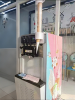 Nouvelle Machine à Glace Soft Commerciale 3 Saveurs, Automatique, Mini de Comptoir, avec Poudre de Glace de Technologie Avancée – Offre Spéciale