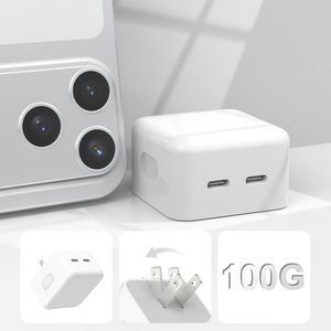 Adaptateur secteur intelligent dynamique TKT 20W PD à réglage automatique avec deux ports Type-C pour <span class=keywords><strong>MacBook</strong></span> <span class=keywords><strong>Air</strong></span>, pour 17 Pro Max et <span class=keywords><strong>chargeur</strong></span> d'appareil photo - Product Image 2