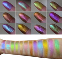 Holographisches Aurora 12-Farben Chamäleon-Pigment für Lidschatten Loses Glitzer Chamäleon-Puder