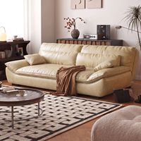 Canapé-lit moderne de luxe en bois pour salon et chambre, fauteuil inclinable souple et pliable en cuir, 2 places, design élégant pour la maison