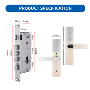 Oyo Dễ dàng cài đặt Khóa Thông Minh Chống Trộm xử lý mã pin phòng chốt cửa trước khóa với mã vân tay và chìa khóa - Product Image 5