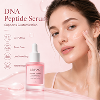 Sérum pour le visage au peptide d'ADN de saumon, éclaircissant, unifiant le teint, anti-âge, raffermissant, niacinamide, soin de la peau coréen, OEM ODM, étiquette privée