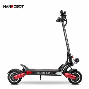 Vendita all'ingrosso 60v ruote a motore-NANROBOT LS7 + 60v 2400w doppio motore due ruota fuori strada grasso pneumatico elettrico e scooter