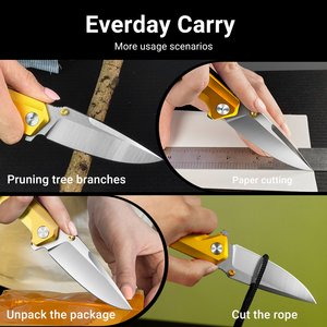 LONSDOW 14C28N Stainless Steel Hunting Outdoor <strong>Knife</strong> Aluminum Alloy Precision <strong>Craft</strong> Camping DIY Grade Folding EDC Pocket <strong>Knives</strong> - Product Image 4