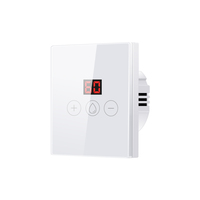 Sakelar Pemanas Air WiFi Rumah Pintar dengan Kontrol Jarak Jauh, Sensor Sentuh Kaca Temper, Sakelar Geyser, Sakelar Boiler dengan Timer