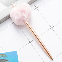 Mignon stylos à bille en gel noir en métal de 1.0mm fournitures d'écriture de luxe rétractables pour l'école et le bureau pour la Saint-Valentin