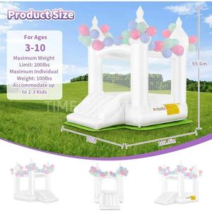 Château gonflable sautant pour la publicité de mariage Videur gonflable personnalisé avec <span class=keywords><strong>toboggan</strong></span> à ballons - Product Image 2