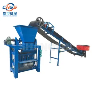 Free delivery trolley cement brick making machine semi-auto interlocking concrete brick block maker machine