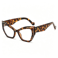 Lunettes anti-lumière bleue SM26005, monture PC œil de chat, lunettes d'ordinateur pour femmes et hommes, lunettes optiques, verres correcteurs bloquant la lumière bleue
