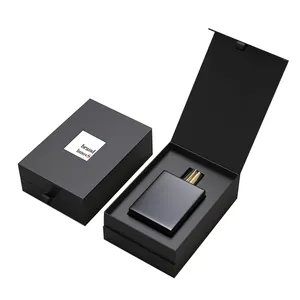 豪华空设计黑色制作瓶样品礼品包装香水盒香水