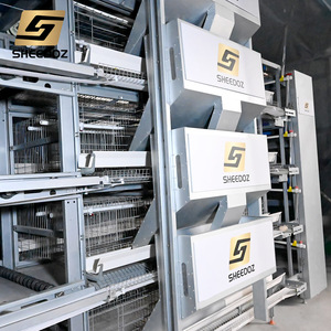 Cages de ponte pour poules, équipements pour poulaillers, équipements de batterie galvanisés, élevage en batterie, cage d'élevage pour poules pondeuses - Product Image 5