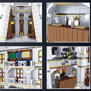 Mork 032101, Modelo de la Escena del Banco Gringotts, Juguete de Construcción de Ciudades, Bloques de Plástico para Armar - Product Image 6