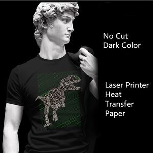 100 bộ/túi A + B tối laser không cắt giấy truyền nhiệt tự làm cỏ chuyển giấy nhiệt cho T-Shirt - Product Image 3