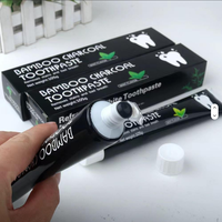 Dentifrice blanchissant au charbon de bambou noir, saveur menthe, naturel, biologique, sans peroxyde, marque privée, vente chaude