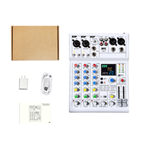 GAX-AM6 professionnel Portable numérique USB Studio d'enregistrement 4 canaux Mini mélangeur Audio 6ch usb mélangeur audio