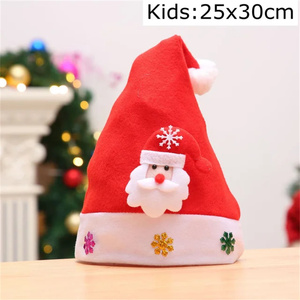 2025 Nouvel An Décorations de Noël Personnalisées Bonnets en Peluche d'Hiver Chauds Adultes Enfants Fête à Domicile Cadeau du Père Noël - Product Image 4