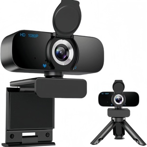 Mini Cámara <span class=keywords><strong>Web</strong></span> 1080P Full HD con Micrófono, Conexión USB, Rotación de 360 Grados para YouTube, Skype, Transmisión en Vivo, Compatible con Mac, Laptop, PC de Escritorio - Product Image 1