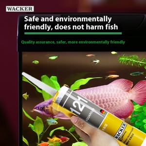Allemand pour Wacker <span class=keywords><strong>Colle</strong></span> d'aquarium <span class=keywords><strong>à</strong></span> séchage rapide 121 Mastic anti-moisissure 131 <span class=keywords><strong>Colle</strong></span> étanche et acide pour aquarium en silicone - Product Image 2