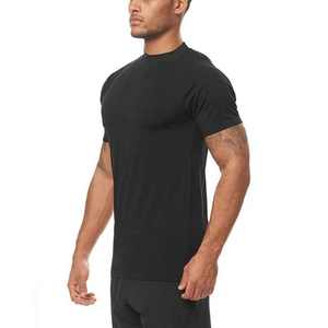 Custom Cotton Polyester Spandex Short Sleeve Light Weight Breathable Gym <b>Muscle</b> Bodybuilding Mens Gym Quick Dry Slim <b>Fit</b> <b>T</b> <b>Shirt</b> - Product Image 2