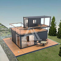 Maison mobile certifiée CE - Maison de conteneur miniature de luxe personnalisée - Maisons préfabriquées modernes en acier léger - Villa en kit