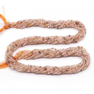 Pierres précieuses colorées naturelles, perles à facettes, petites perles <span class=keywords><strong>multicolores</strong></span> rondes, trou 2-2.5mm: 1mm 727211 - Product Image 4