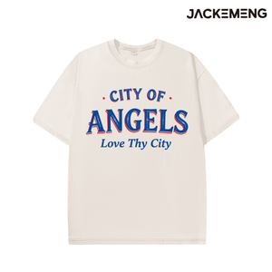 T-shirt Oversize Streetwear Rétro « <span class=keywords><strong>CITY</strong></span> <span class=keywords><strong>of</strong></span> <span class=keywords><strong>ANGELS</strong></span> Love Thy <span class=keywords><strong>City</strong></span> » – Stock Local USA – Vente en Gros – Hip Hop Manches Courtes - Product Image 5