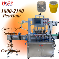 Machine de thermoscellage automatique de rouleau de remplissage pour le type linéaire 4 têtes pour la machine de bouteilles de pots d'emballage de nourriture