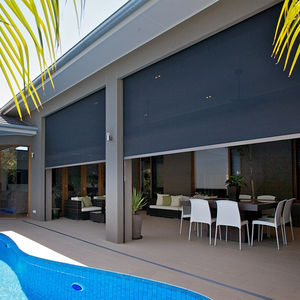 Motorizzato Per Patio Balcone In <span class=keywords><strong>Alluminio</strong></span> Finestra Tenda Da Sole Esterna IN <span class=keywords><strong>PVC</strong></span> Trasparente Con Zip Pista Tende A Rullo - Product Image 2