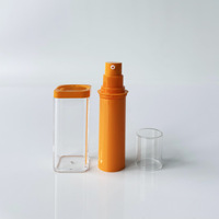 Flacon pompe airless carré à double paroi personnalisé pour lotion et sérum, idéal pour l'emballage de produits de soin personnel