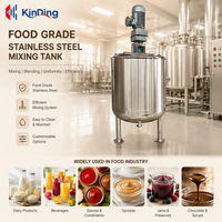 Cuve mélangeuse à double enveloppe en acier inoxydable 100L 500L 1000L avec agitateur et pompe à chauffage électrique pour produits chimiques et transformation alimentaire, en titane
