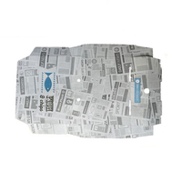 Boîte en papier jetable personnalisée pour poissons et Chips, boîte d'emballage imprimée pour poissons et Chips, boîte à emporter pour aliments rapides, poulet frit emballé