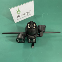 Lampadaire solaire CCTV Hienergy 300W avec double objectif, IP65 étanche, caméra Wifi 4G, éclairage solaire extérieur étanche CCTV