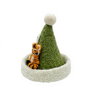 Handmade Eco-Friendly Nonwoven Felt Animal Party Hat <b>Christmas</b> <b>Tree</b> Decor <b>Wall</b> Hanging Traditional Indoor Decoration 100% - Product Image 3