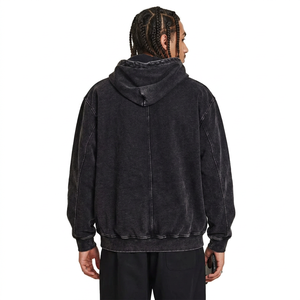 Sudadera con Capucha y Cremallera de 350 g/m², 100% Algodón, Estilo Vintage, Personalizada, con Tela Transpirable de Secado Rápido para Hombre - Product Image 1
