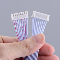 Câble plat équivalent à un faisceau de câbles Dupont 1,25 mm de pas, 8 broches, style JST GH, isolé en nylon, pour applications de drones, FPV, modèles RC