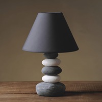Lampe de chevet Wabisabi en céramique, style nordique, avec accents en tissu, décorative, créative, vintage, lampe d'ambiance, lampe de nuit, avec bouton