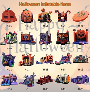 Gonflable Halloween Citrouille <span class=keywords><strong>Clown</strong></span> Marbre Bounce Maison Combo Toboggan Humide Sec Saut Château <span class=keywords><strong>pour</strong></span> Enfants Location de Fête - Product Image 5